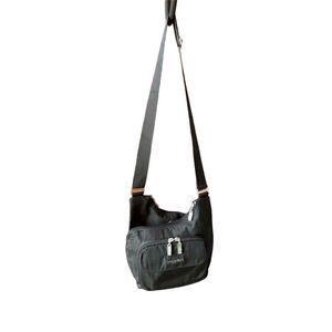 Baggallini Black Crossbody Shoulder Bag with Multiple Pockets Medium